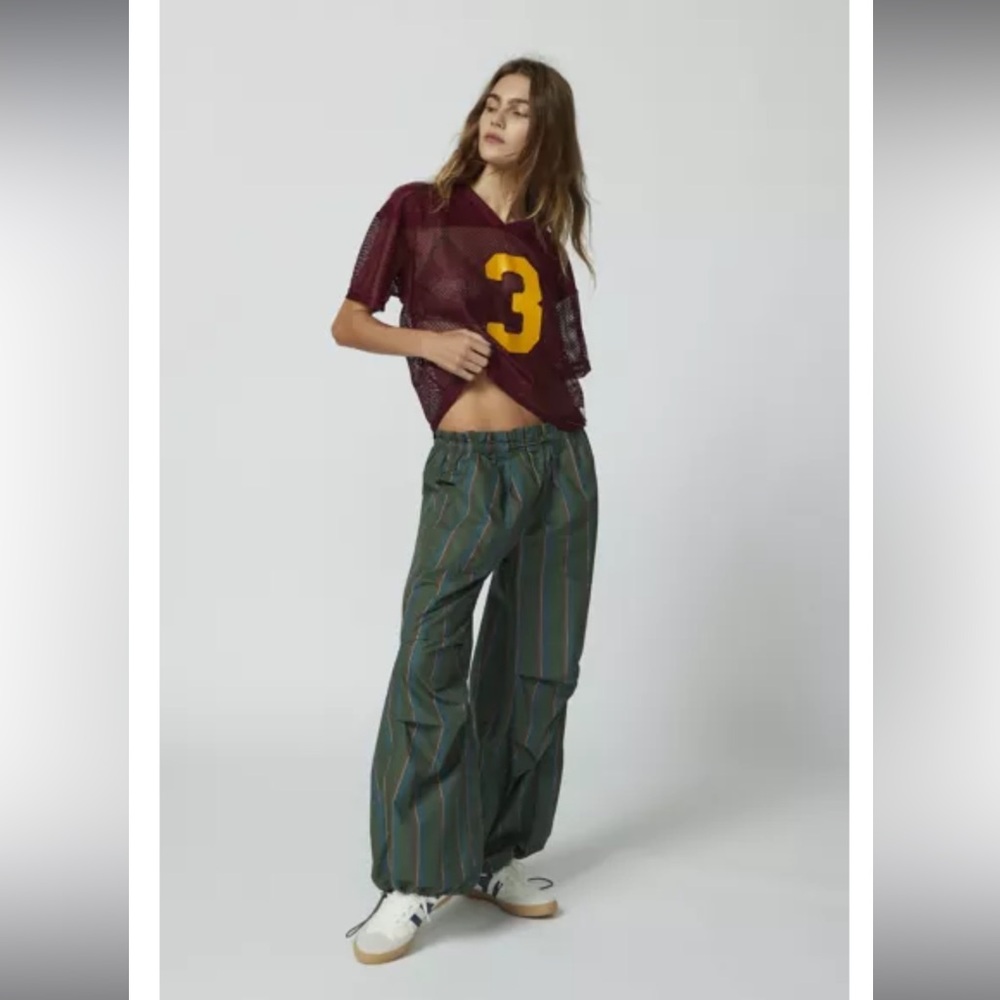 Urban Outfitters Sloan Poplin Striped Balloon Pants